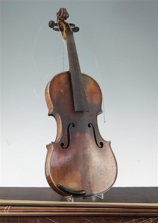 A Dodd violin bow,